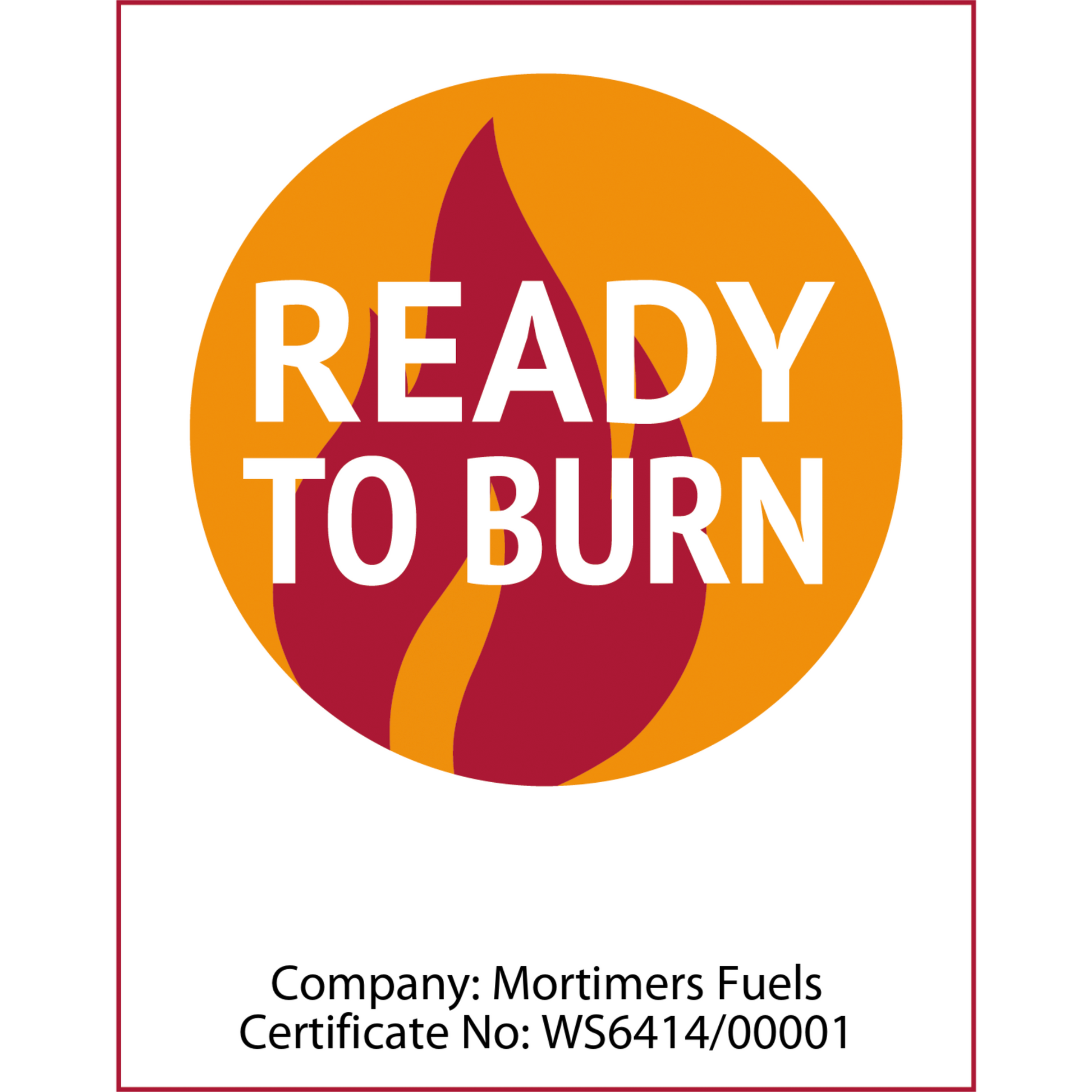 Mortimers Fuel Less Than 20% Moisture Ready To Burn Logo for Hardwood Firewood