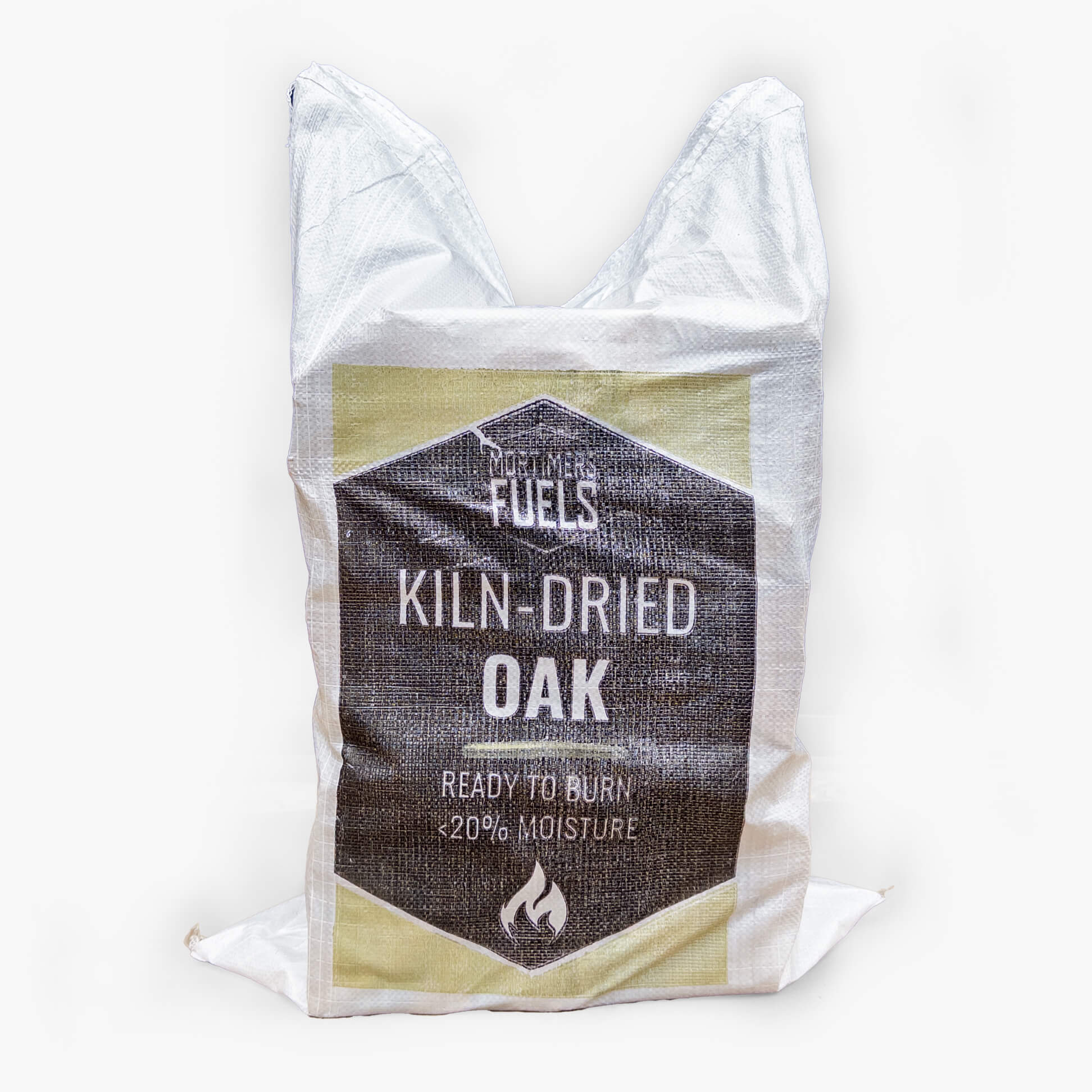 Kiln dried oak logs in a 60L maxi bag from Mortimers Fuels